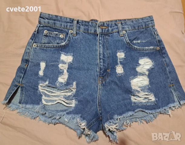 Дънкови панталонки Pull&Bear