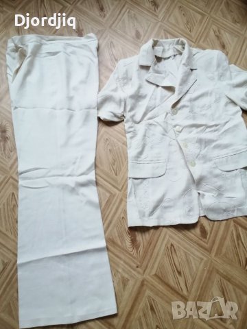 Дамски костюм лен, снимка 2 - Костюми - 40222177