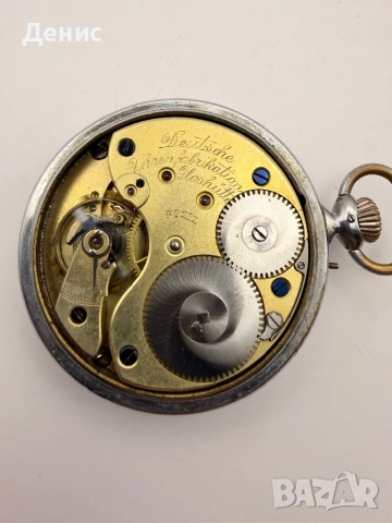 Deutsche Uhrenfabrikation Glashütte i/SA – A. Lange & Söhne (оригинален), снимка 4 - Антикварни и старинни предмети - 52846609