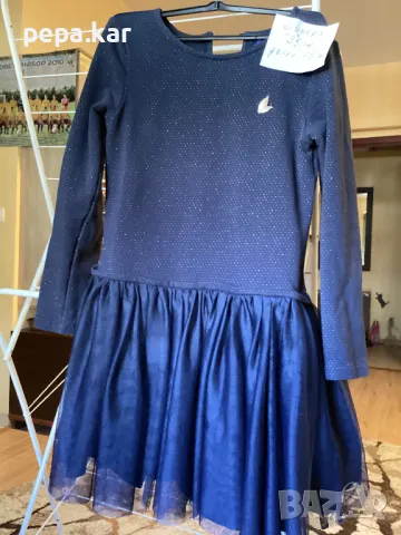 Рокля Okaidi.140,тъмносиня с дълъг ръкав и още рокли в обявите ми