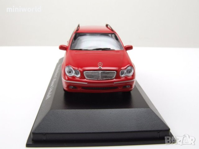 Mercedes C-Klasse T-Modell S203 Kombi 2001 - мащаб 1:43 Maxichamps моделът е нов в PVC дисплей-кейс, снимка 5 - Колекции - 40439228