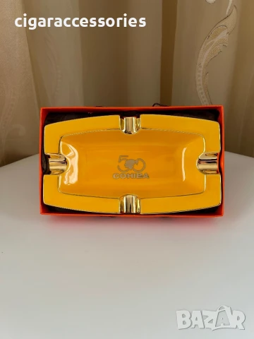 Луксозен керамичен пепелник Cohiba 50 – за 4 пури, снимка 2 - Табакери - 51356819