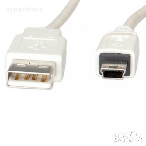 Кабел  USB2.0 A-Mini 5pin SS301023, снимка 1 - Друга електроника - 39217577