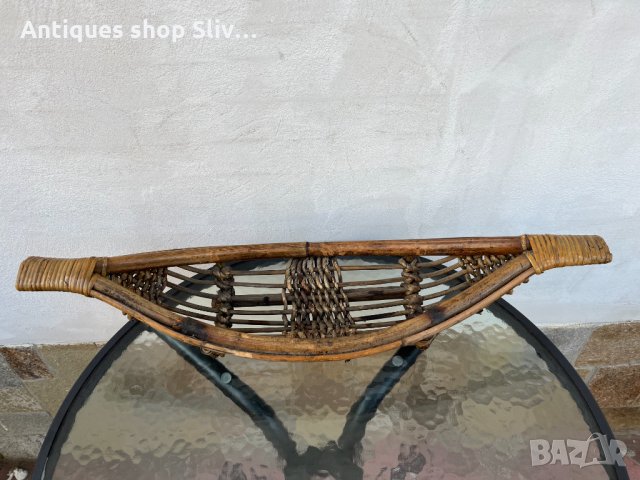 Красива бамбукова фруктиера/ лодка №1081, снимка 2 - Антикварни и старинни предмети - 34677904