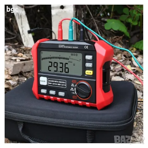 НОВ Цифров уред за измерване на земно съпротивление Мегаомметър Habotest HT2302 0 Ω - 4 kΩ 200 V, снимка 9 - Друга електроника - 49115749