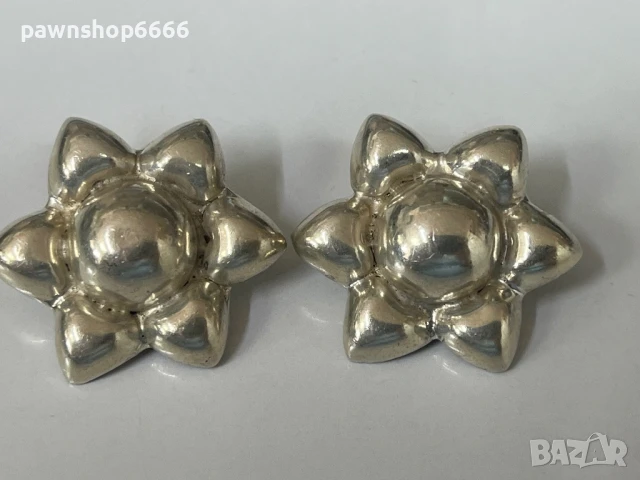 Сребърни обеци 925 / с печат Mexico /, снимка 3 - Обеци - 51041746