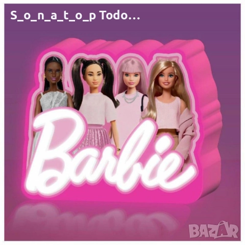 Светеща LED лампа Барби, снимка 3 - Лед осветление - 51436332
