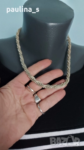 Пет различни броя / Колиета Parfois и унисекс ланец от медицинска стомана / Панцер, снимка 14 - Колиета, медальони, синджири - 52373370