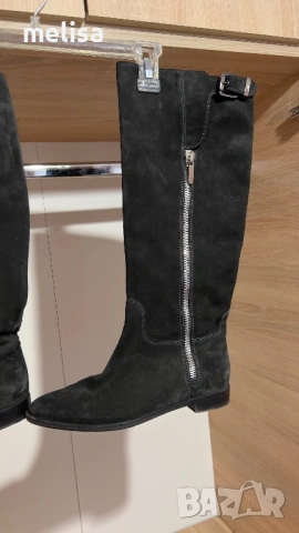 Велурени ботуши Sergio Rossi