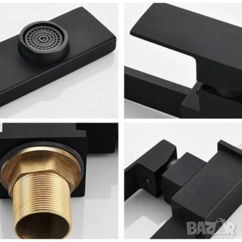 Едноръкохватков кухненски смесител, цвят черен мат, Top Ceramic, снимка 5 - Други стоки за дома - 52854048