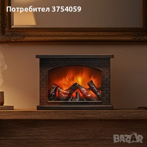 Декоративна LED камина с изкуствен пламък и звук – уют без риск и без отопление, снимка 5 - Декорация за дома - 52237030