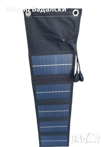Сгъваем соларен панел 21W – USB зарядно за телефон и powerbank | Нов, снимка 2 - Къмпинг мебели - 53079387