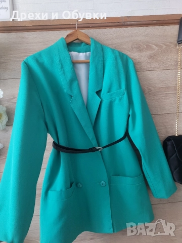 Ново зелено сако блейзър , снимка 3 - Сака - 52764035