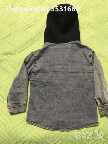 Детска дънкова риза, снимка 2 - Бебешки якета и елеци - 52310950