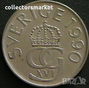 5 крони 1990, Швеция, снимка 2 - Нумизматика и бонистика - 28407667