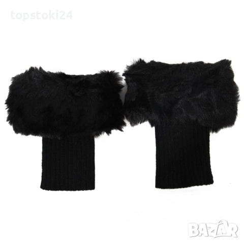 Дамски плетени гети с пух, различни цветове, снимка 15 - Други - 52641429