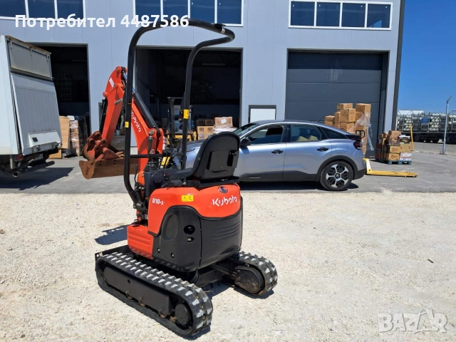 Употребяван верижен багер Kubota U10-3, снимка 2 - Индустриална техника - 53275302