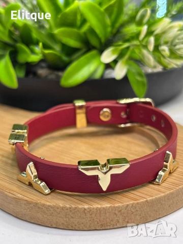 гривна от естествена кожа louis vuitton fendi prada , снимка 8 - Гривни - 52907656