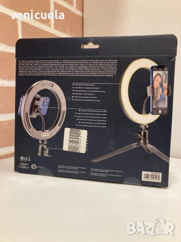 LED Селфи лампа. Трипод, 4 типа светлина, снимка 3 - Селфи стикове, аксесоари - 52642308