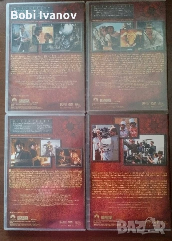 Indiana Jones Индиана Джоунс (4 диска бокс кутия) DVD Трилогия и бонус диск с Бг Субтитри 2003г., снимка 10 - DVD филми - 50916233