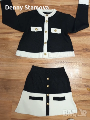 Дамски сет от машинното плетиво , снимка 4 - Комплекти - 53581466