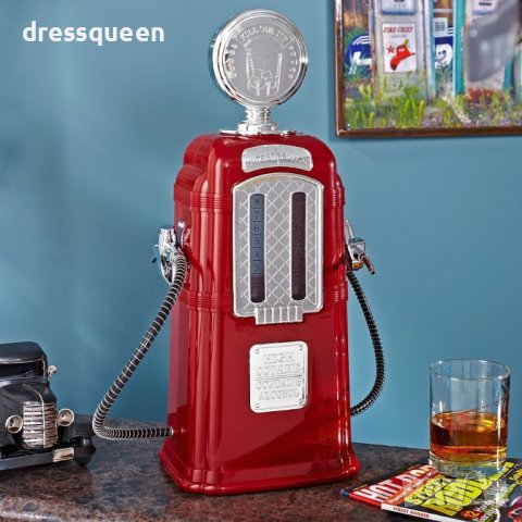 ( ДВОЙНА ) Парти диспенсър ретро бензиноколонка 1000 мл, снимка 3 - Други стоки за дома - 44129145