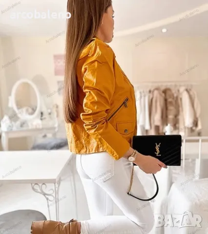 Ликвидация! Дамско мотоциклетско яке Tricia от еко кожа, 6цвята , снимка 8 - Якета - 48981611