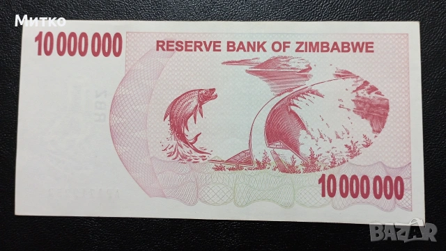 10 000 000 долара Зимбабве , снимка 2 - Нумизматика и бонистика - 53087688