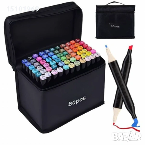 Комплект за рисуване от 150 части + Комплект  Aqua + Комплект от маркери , снимка 4 - Рисуване и оцветяване - 53501627