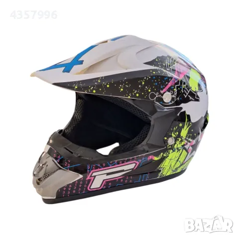  Крос Каска PA1016 - Бяло/Розово