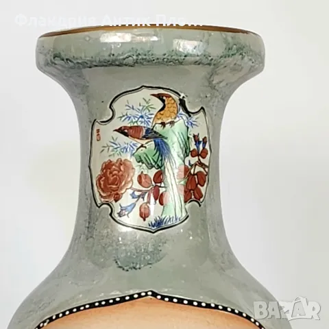Старинна азиатска ваза , снимка 3 - Вази - 26132141