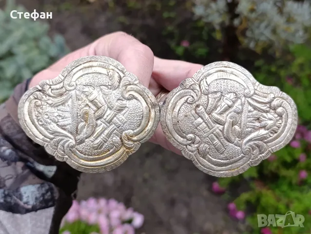 Пафти Сребърни Възрожденски Носия, снимка 3 - Антикварни и старинни предмети - 48758844