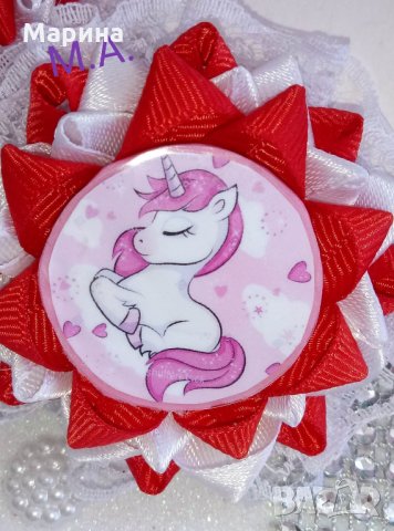 Красив аксесоар за коса с Еднорог! Модел 2