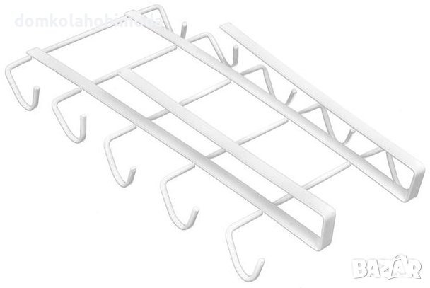Метална закачалка за Чаши под рафт ,28x14 см, снимка 2 - Други - 40674275