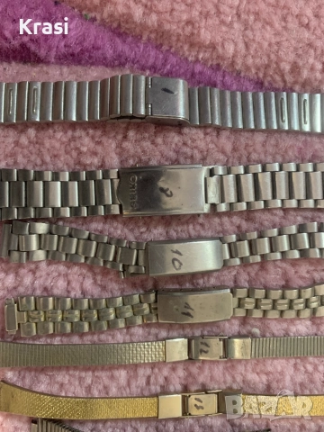 Метални верижки за часовници, снимка 2 - Антикварни и старинни предмети - 52945572