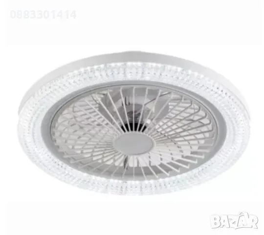 LED лампа вентилатор с дистанционно управление smart RGB лампа за таван , снимка 9 - Лед осветление - 49783177