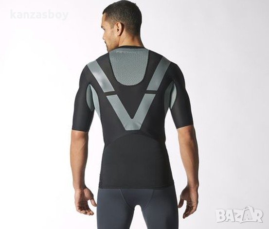 adidas Tech-Fit PowerWeb  Compression Top - страхотна мъжка тениска КАТО НОВА, снимка 3 - Тениски - 33151854