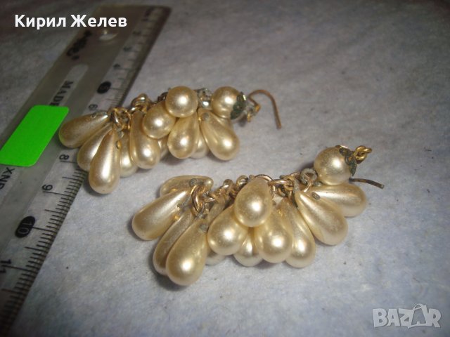 СТАРИ ПЕРЛЕНИ РЕТРО - ВИНТИДЖ ОБЕЦИ 4181, снимка 5 - Обеци - 36592062