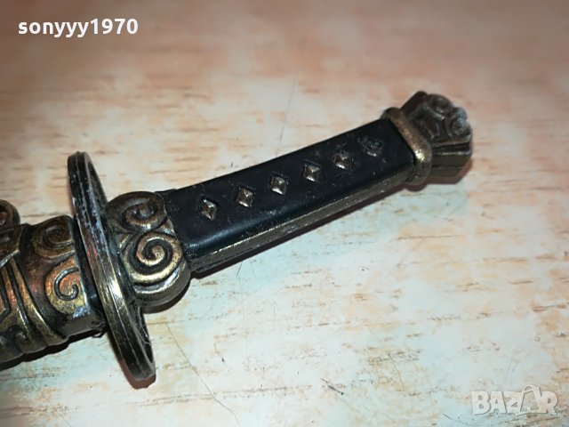 метален самураиски нож с ножница 0504211910, снимка 10 - Колекции - 32436410