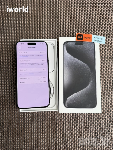 КАТО НОВ❗️iPhone 15 Pro MAX ❗️Лизинг от 50лв/м ❗️Black Titanium 256Gb❗️, снимка 2 - Apple iPhone - 52050403