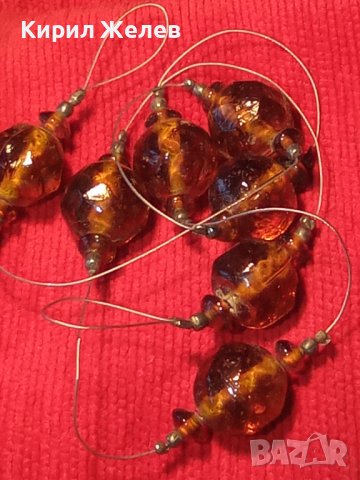 ФАСЕТИРАНО МУРАНО ВЕНЕЦИАНСКО СТЪКЛО АРТИСТИЧНО КОЛИЕ СТАРО 72401, снимка 10 - Колиета, медальони, синджири - 29638090