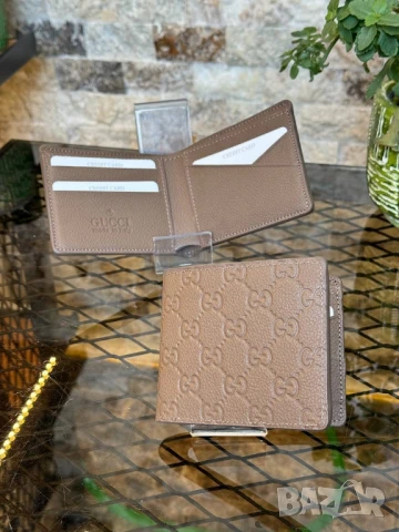 портмонета от естествена кожа louis vuitton  gucci 