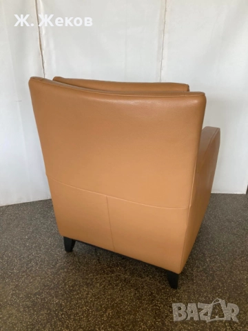 Кожен фотьойл, снимка 3 - Дивани и мека мебел - 52702263