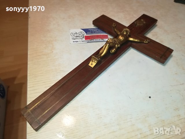 КРАСИВ КРЪСТ ОТ ФРАНЦИЯ 36Х19СМ 0612230749, снимка 11 - Антикварни и старинни предмети - 43292262