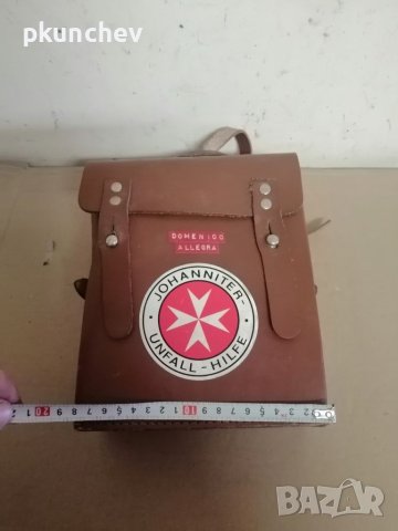 Ретро, кожена медицинска, спасителска чанта , снимка 2 - Антикварни и старинни предмети - 40433223