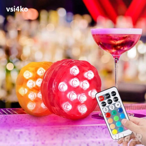 Водоустойчива LED лампа RGB с дистанцинно, снимка 3 - Други стоки за дома - 43016640