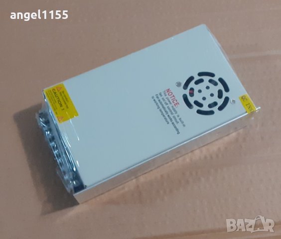 Захранващ блок 12V 20A метален за видеонаблюдение, за DVR, камери