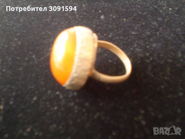 Стар сребърен пръстен с натурален Кехлибар , снимка 13 - Антикварни и старинни предмети - 37094766