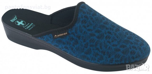 Дамски чехли ADANEX син принт 36/41