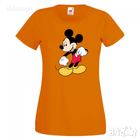 Дамска тениска Mickey Mouse 4 Мини Маус,Микки Маус.Подарък,Изненада,, снимка 6 - Тениски - 36526433